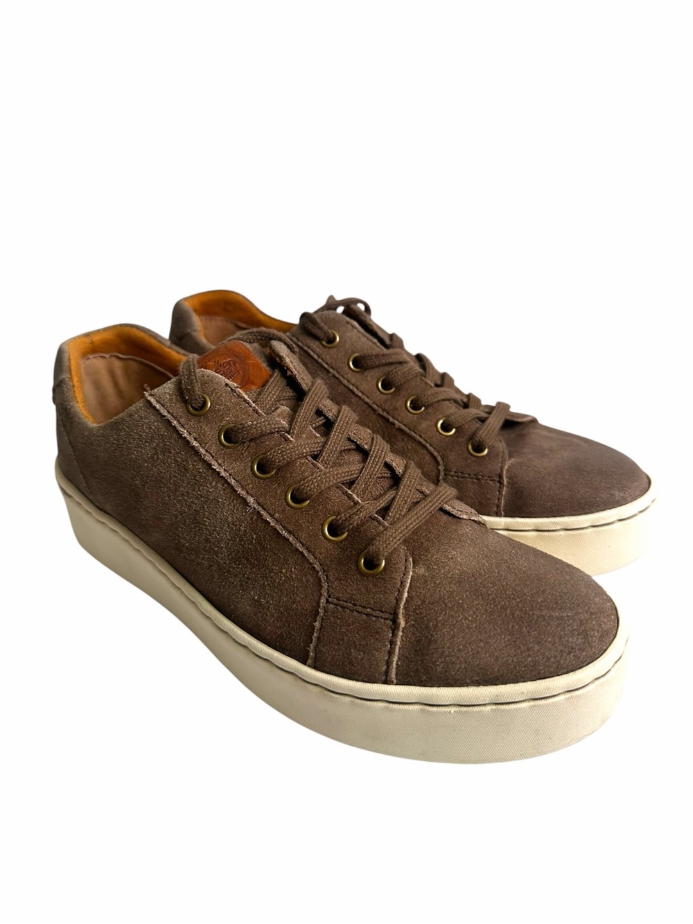 Born Mira Distressed Suede Platform Sneakers Size 8